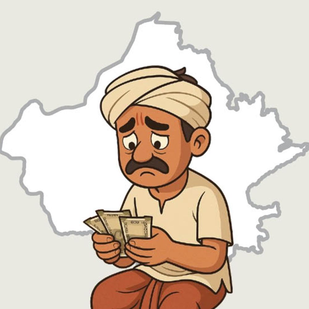 किसानों का कर्ज माफ करने से केंद्र सरकार का इनकार:राजस्थान में 1.87 लाख करोड़ रुपए बकाया, देश भर में छठे नंबर पर है राज्य