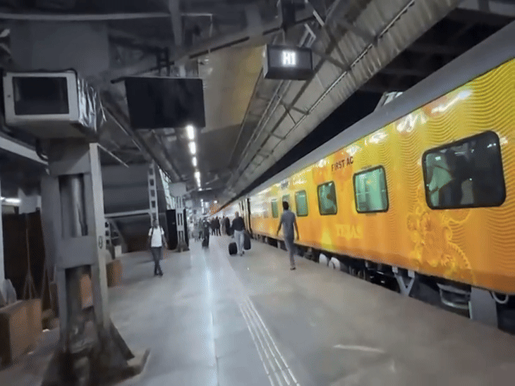 इंदौर-मुंबई तेजस तीसरी बार एक्सटेंड हुई:29 नवंबर तक संचालित की जाएगी एमपी की पहली तेजस ट्रेन