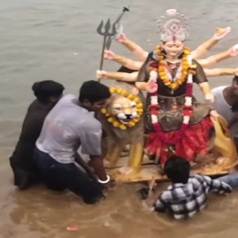 सागरताल के पास अस्थायी तालाब में होगा विसर्जन:दो हजार से ज्यादा स्थानों पर सजे हैं माता के पंडाल, नो व्हीकल जोन रहेगा